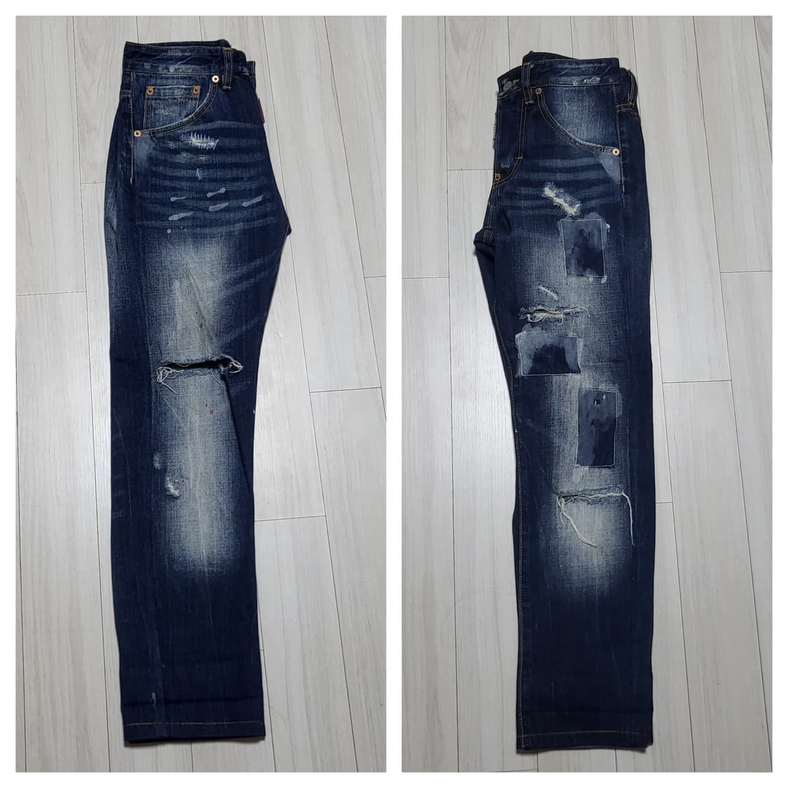 (44) DSQUARED2 디스퀘어드2 디스트로이드 리페어 데님팬츠 상품이미지4