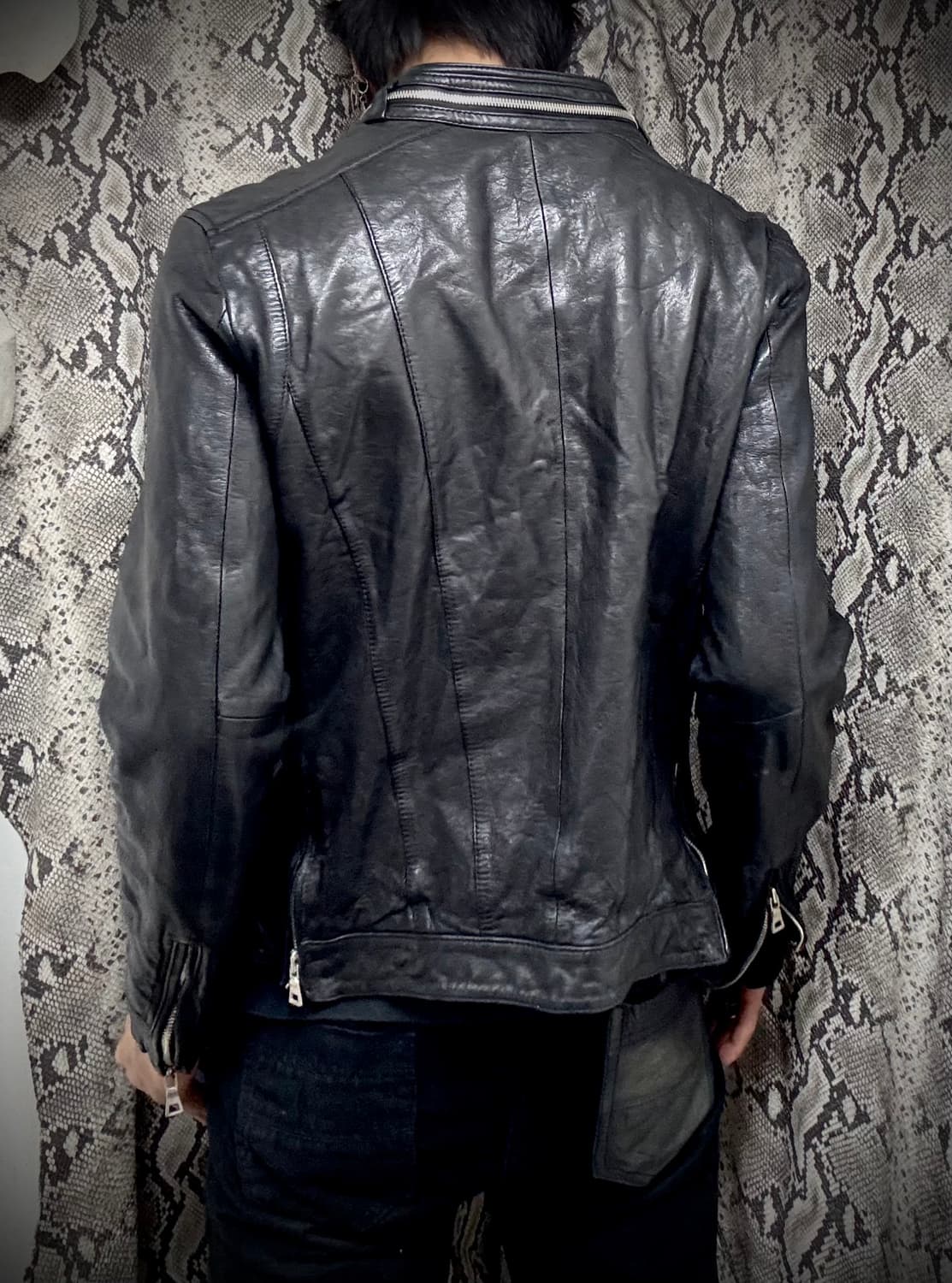 Zip Detail SheepSkin Leather Jacket 상품이미지10