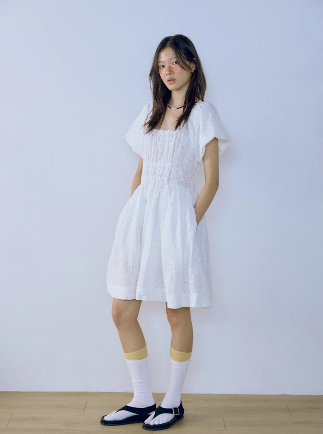 호쿠스포쿠스 Cherry Puff Dress 체리 퍼프 드레스 원피스 상품이미지6
