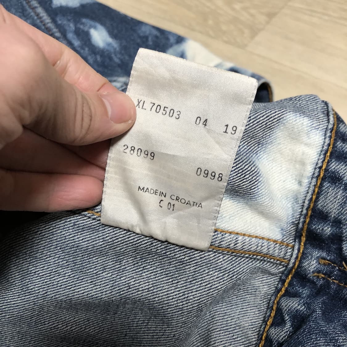 (XL) 90's 리바이스 Levi's 유럽판 70503 블리치드 자켓 상품이미지6