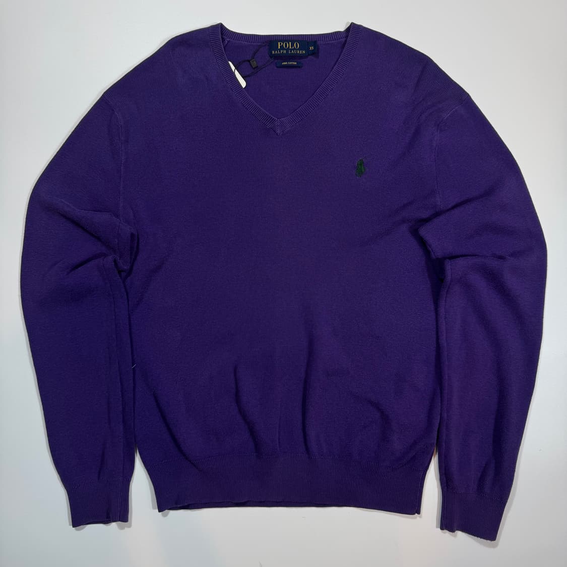 폴로 랄프로렌 퍼플 브이넥 니트 상품이미지1