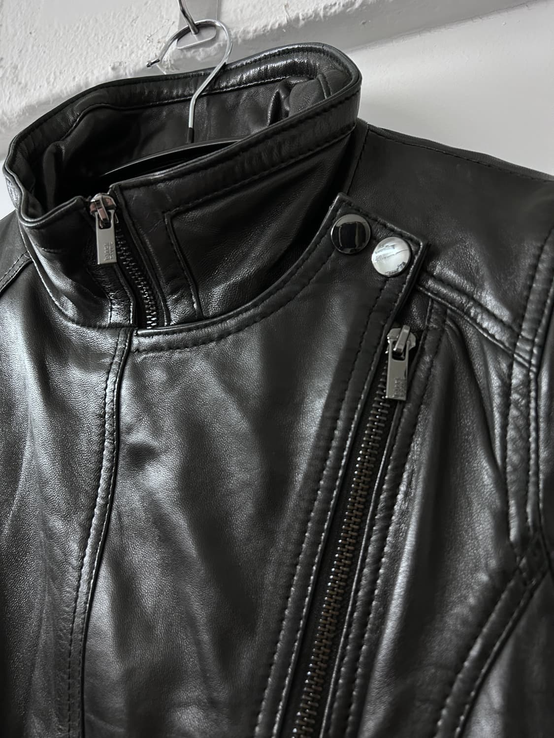 램스킨 사선 더블 지퍼/클로징 자켓 상품이미지4