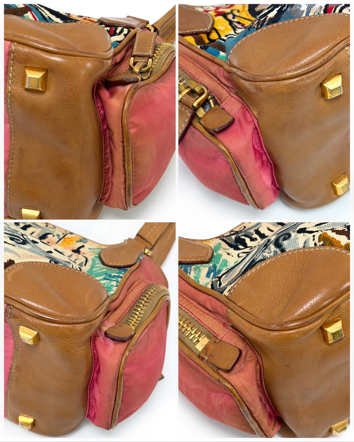 프라다 베네치아 캔버스 & 레더 미니백 상품이미지8