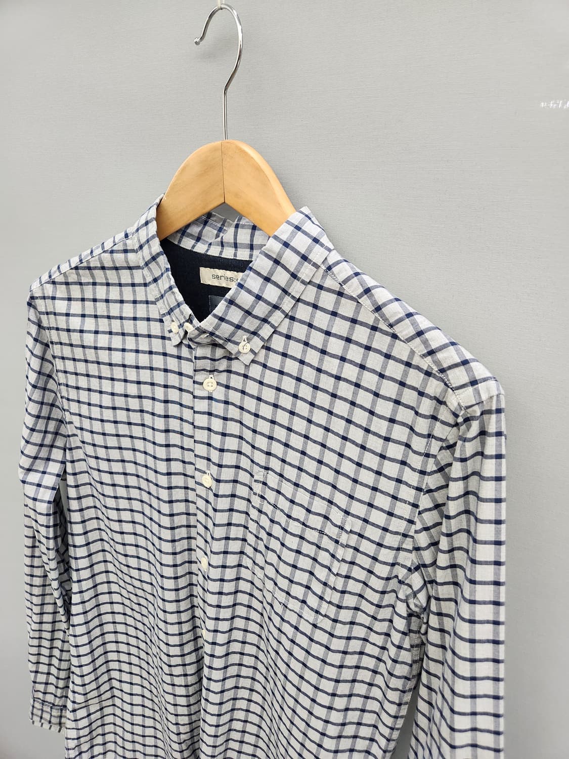 시리즈 체크 셔츠 남방 상품이미지3