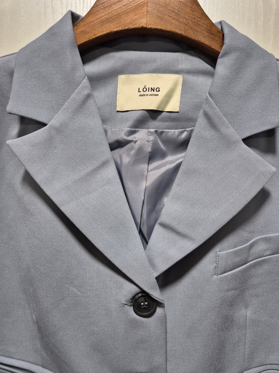 (세일)(새상품)LOING 크롭 자켓 소라색 상품이미지3