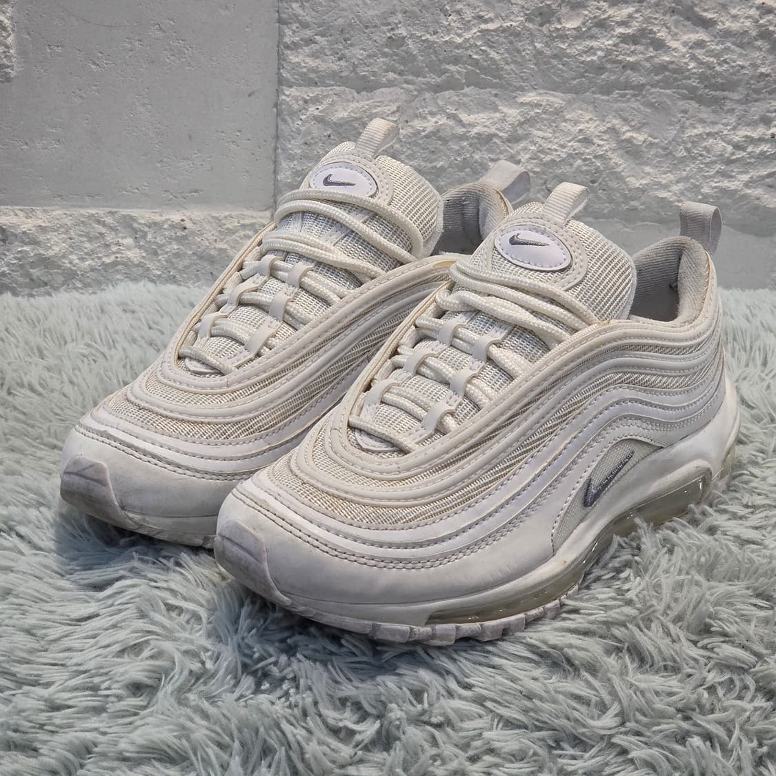 2w-27:나이키 에어맥스 97 트리플 화이트230 상품이미지1