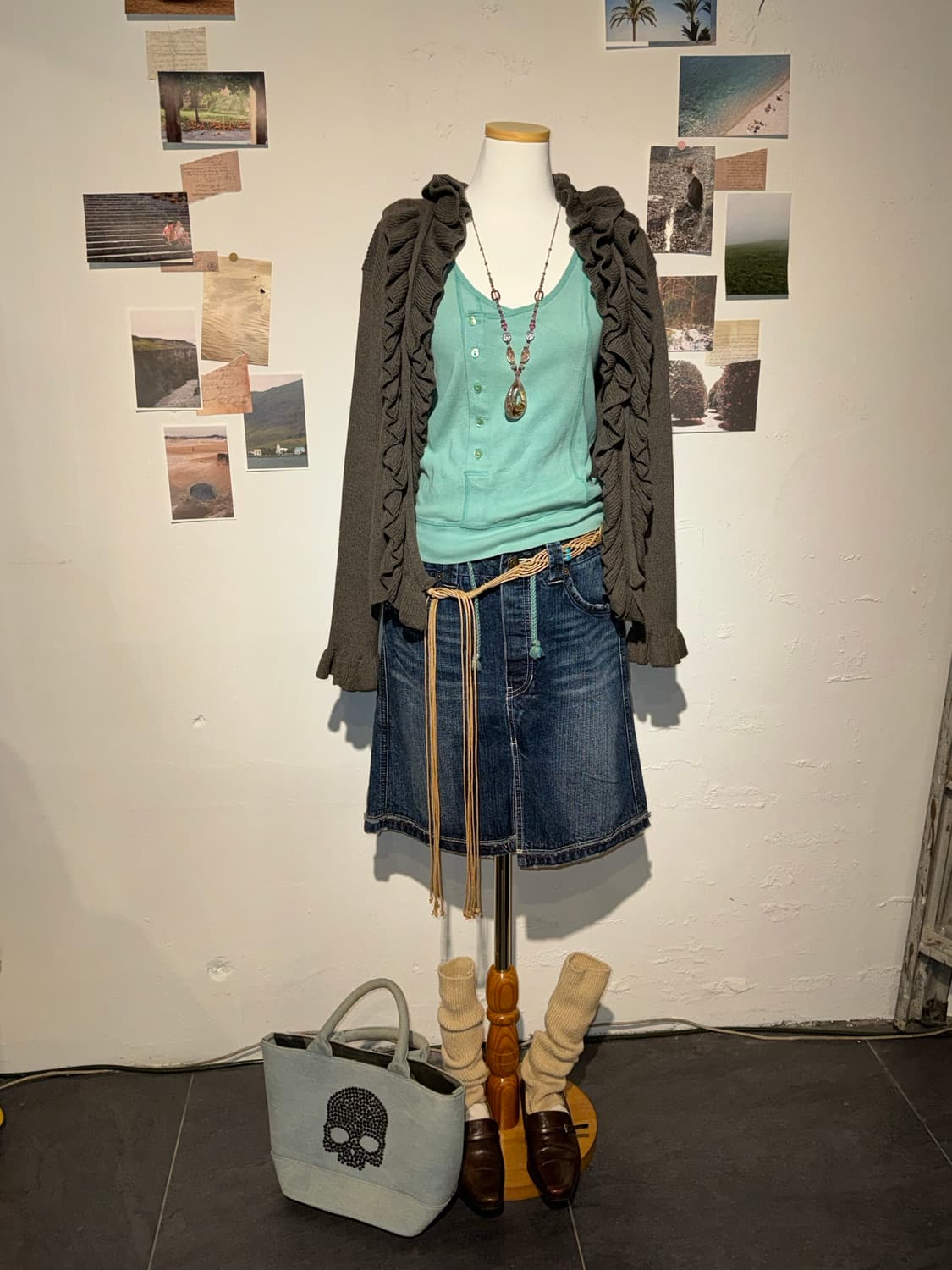 hydrogen 데님 토트백 상품이미지10