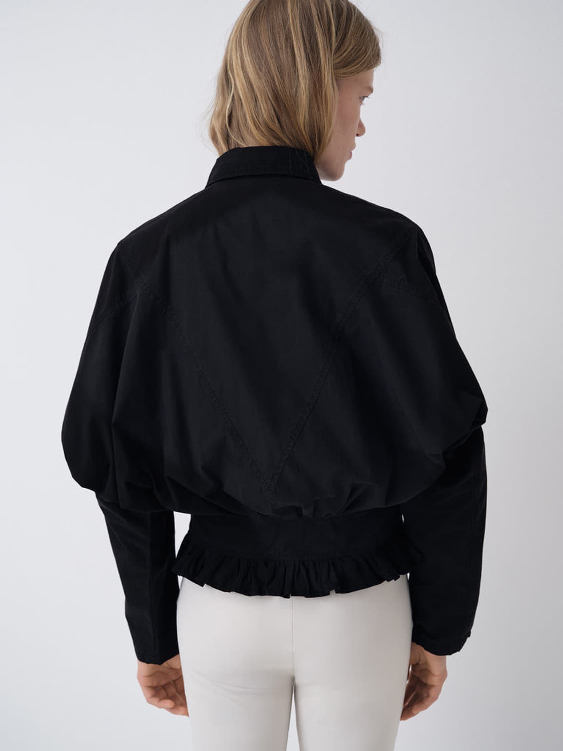 [S,M]기마구아스 Ashley 프릴 자켓/블랙 상품이미지2