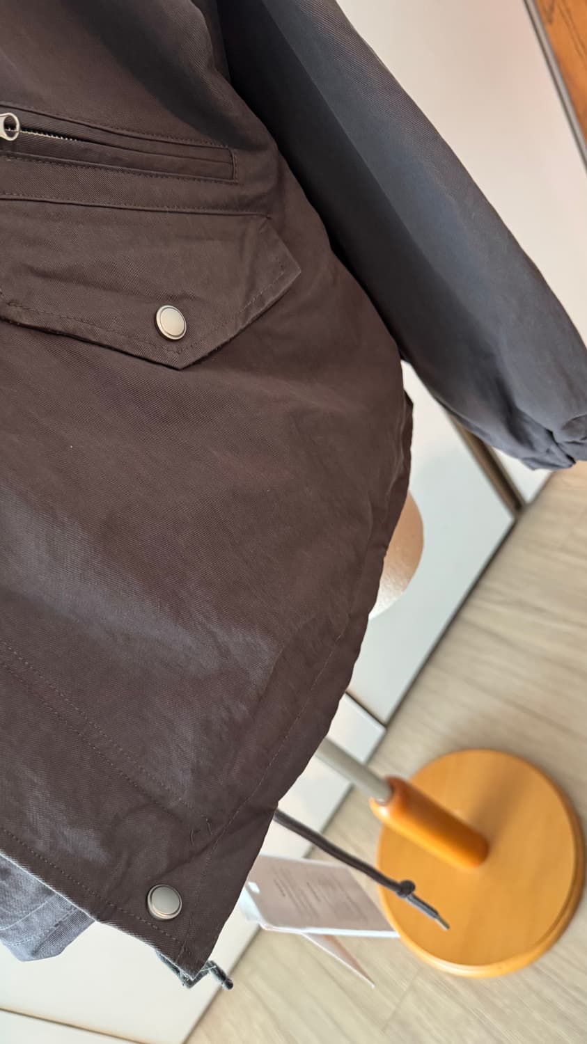 오로 oro 라퍼지포우먼 야상 자켓 오버핏 필드 숏 자켓  (그레이) 상품이미지6