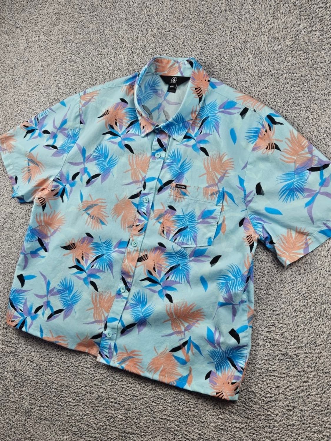 VOLCOM 하와이안 반팔 셔츠 크롭커스텀 ( L ) / 12611 상품이미지4
