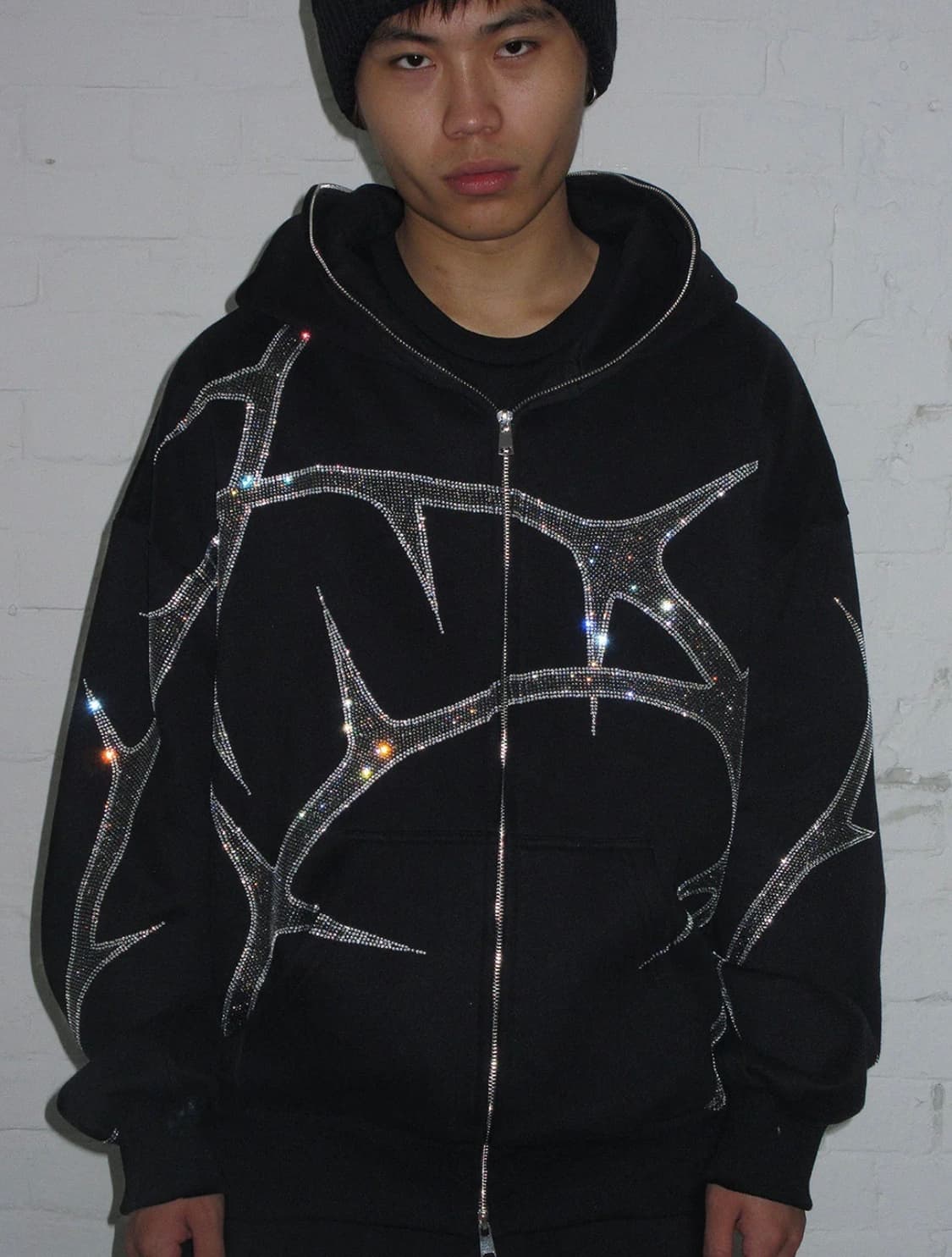 NAMED COLLECTIVE 네임드 콜렉티브 라인스톤 후드집업 상품이미지1