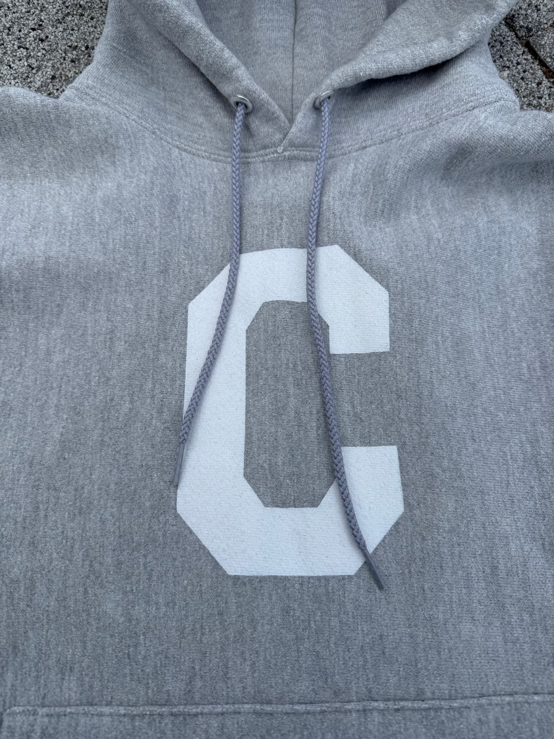 90-00s Champion 리버스위브 C로고 후디 상품이미지3