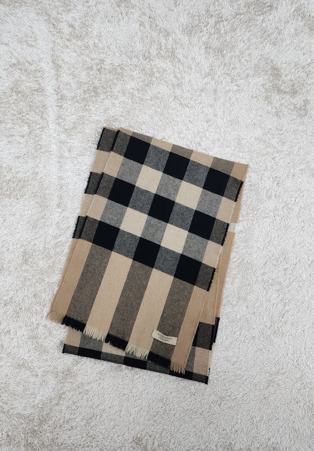 버버리 울캐시 혼방 체크 머플러 스카프 정품 상품이미지1