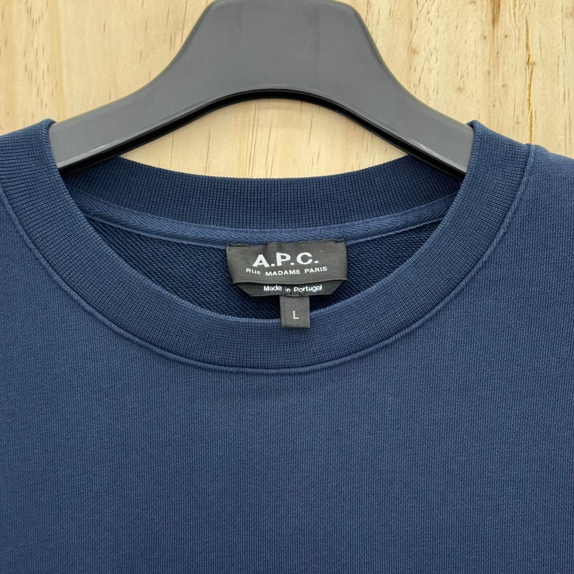 아페쎄 A.P.C 파리 네이비 맨투맨 L 상품이미지3