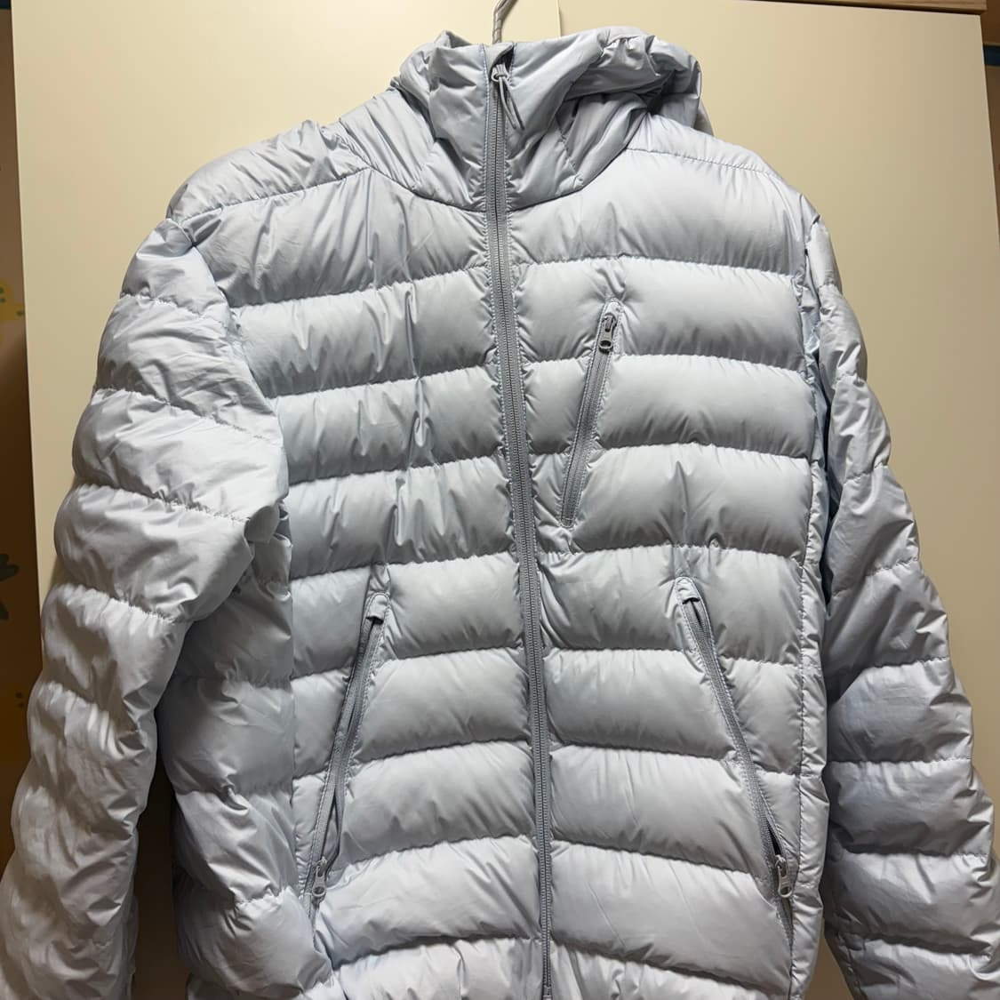 무신사스탠다드 시티레져 경량패딩 클라우디블루 M 상품이미지2