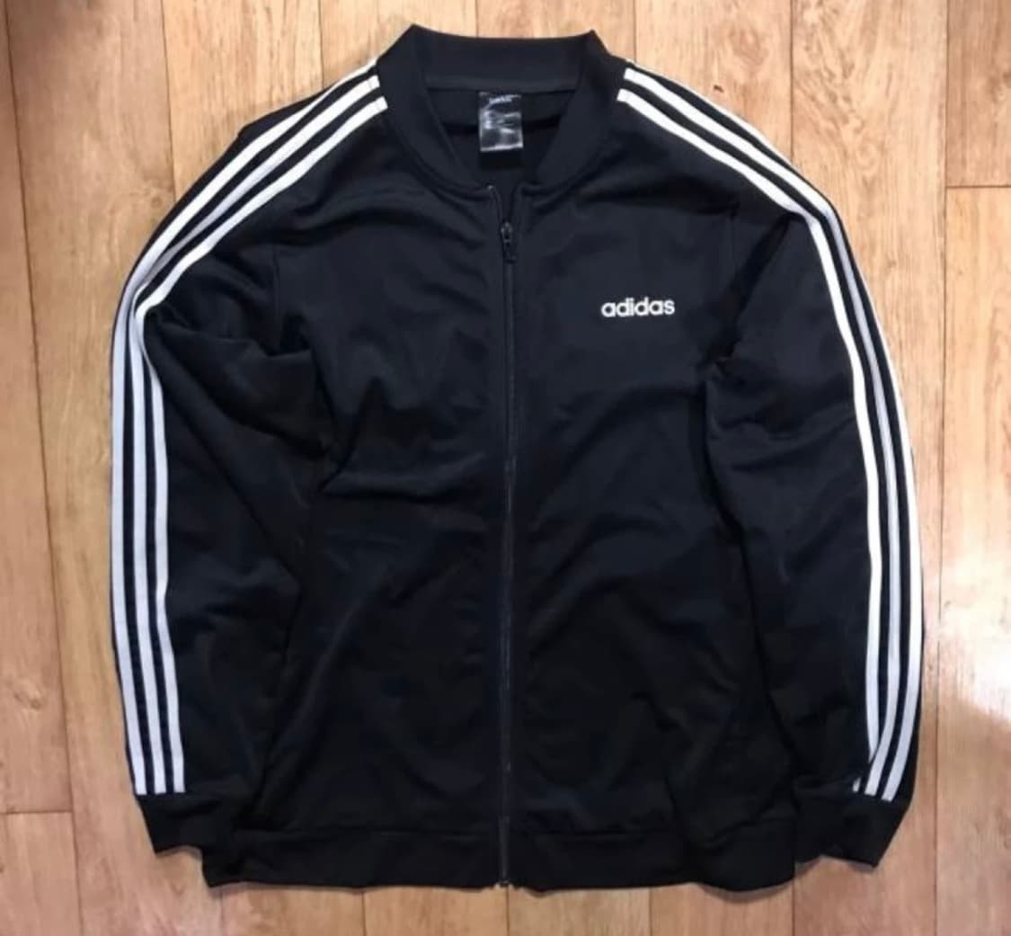 아디다스 블랙 스펠 트랙탑 져지 2xl 자켓 츄리닝 트레이닝 상품이미지1