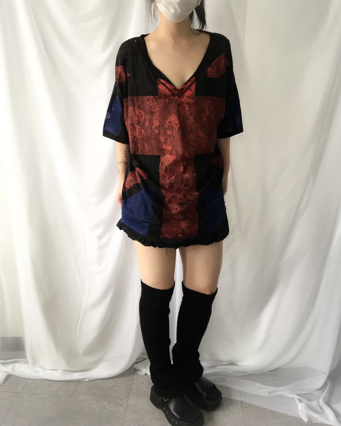 Glad news skull cross point t shirt 상품이미지5