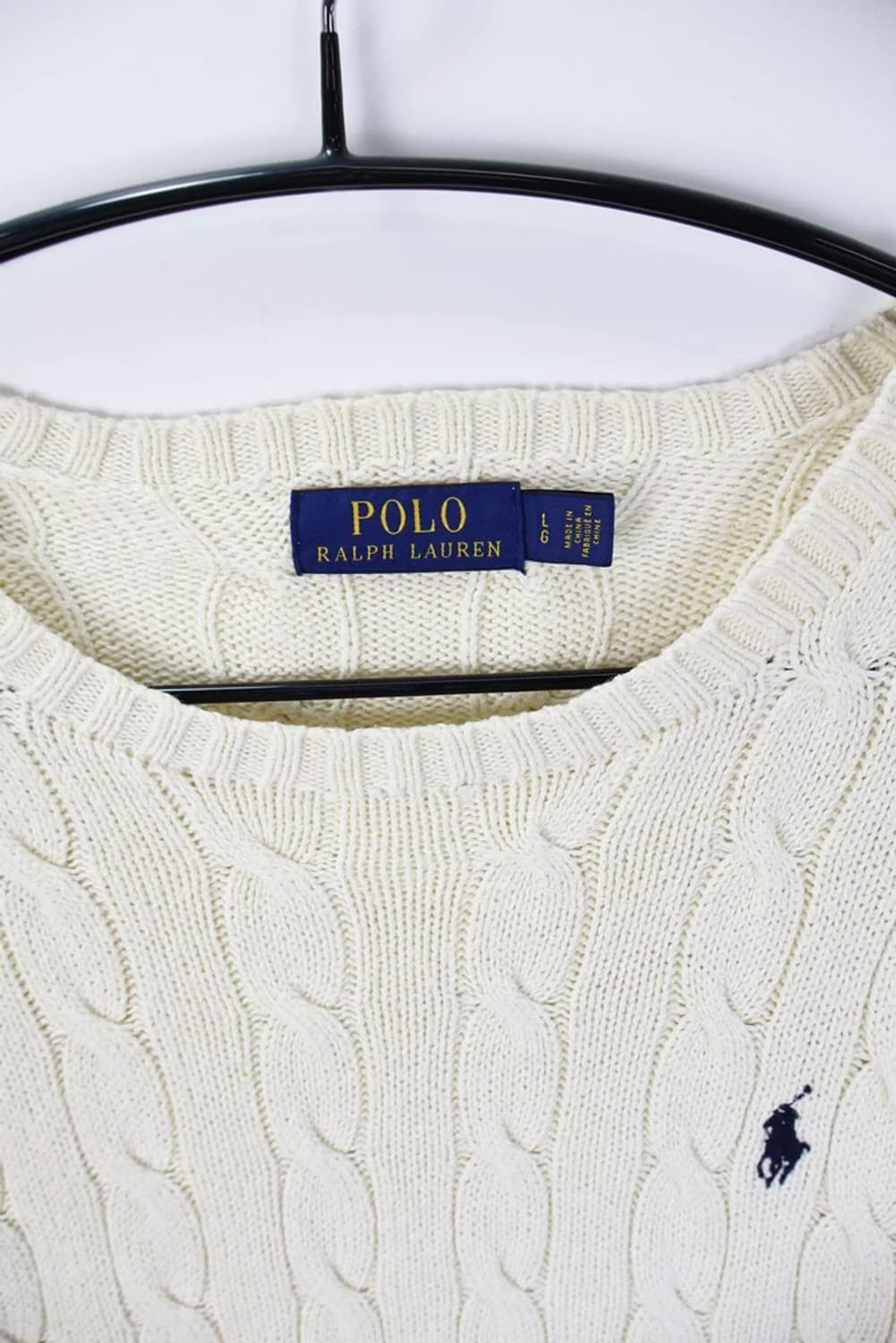 신형 폴로랄프로렌 크림 꽈배기 니트 상품이미지5