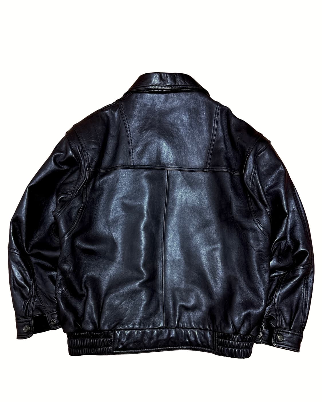 빈티지 양가죽 봄버 블루종 자켓 상품이미지5
