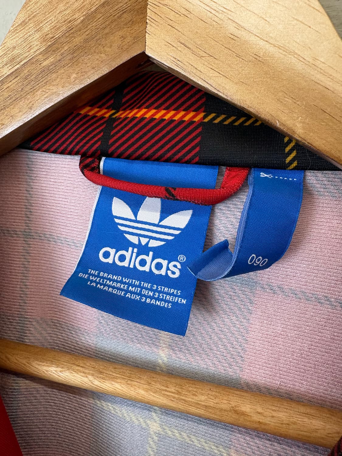 희귀 아디다스 파이어버드 타탄체크 트랙탑 져지 상품이미지6