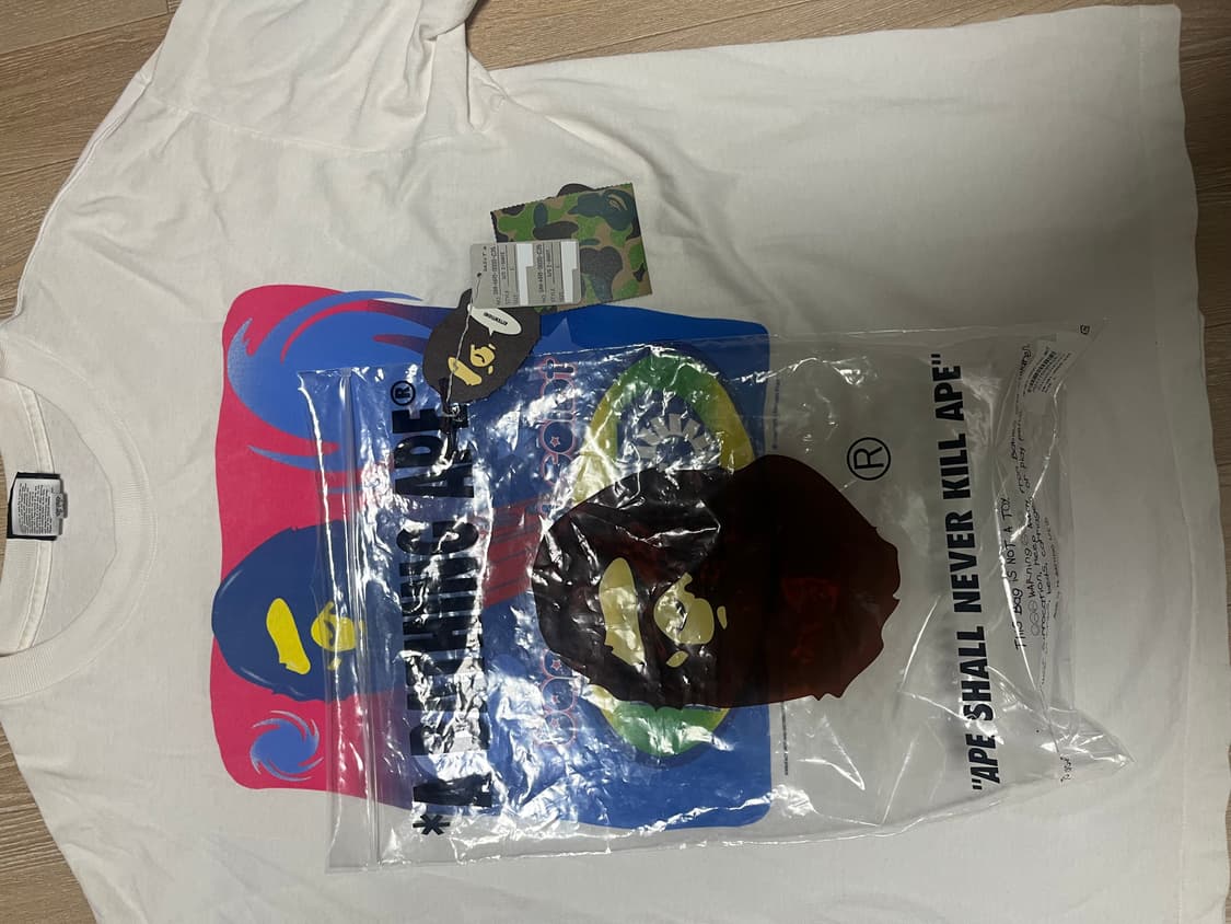 [L]25aw 세인트미카엘 베이프 반팔 화이트 상품이미지2