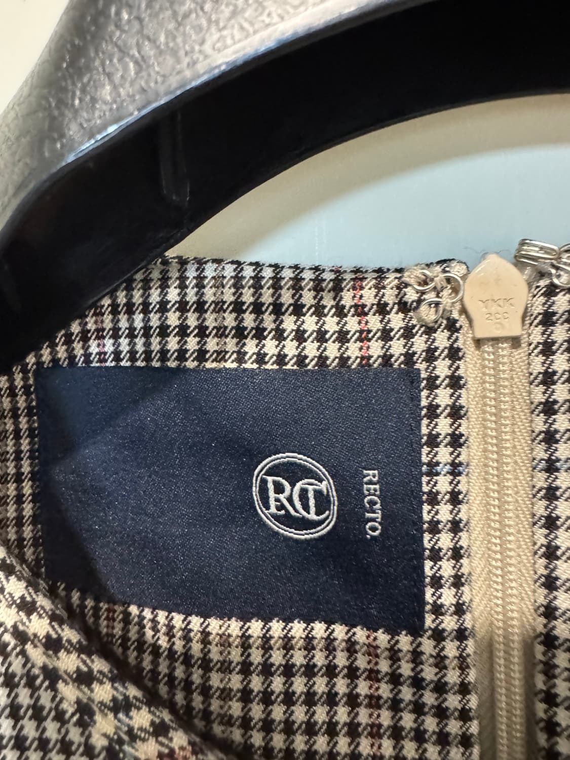 렉토 셔츠 레이어드 체크 롱드레스  상품이미지6