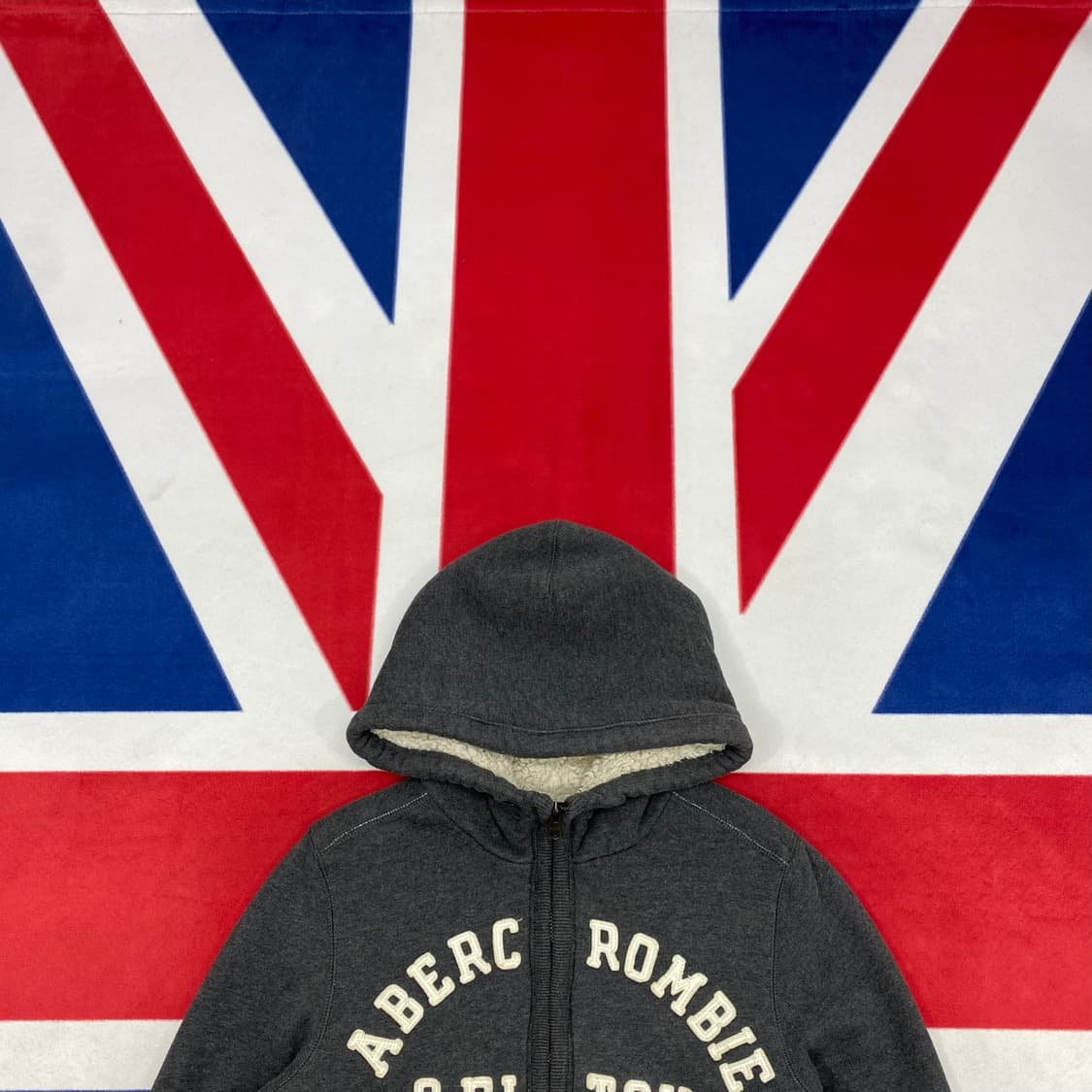 아베크롬비 아치로고 보아털 후드집업 L  상품이미지2