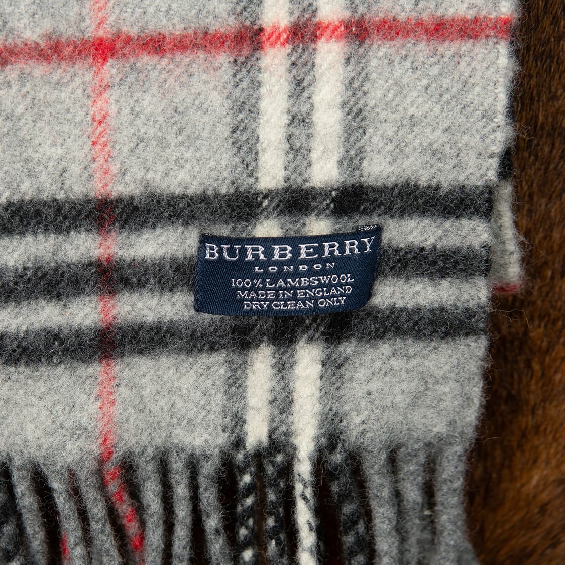 [정품] 00s 버버리 런던 램스울 노바체크 머플러  상품이미지3