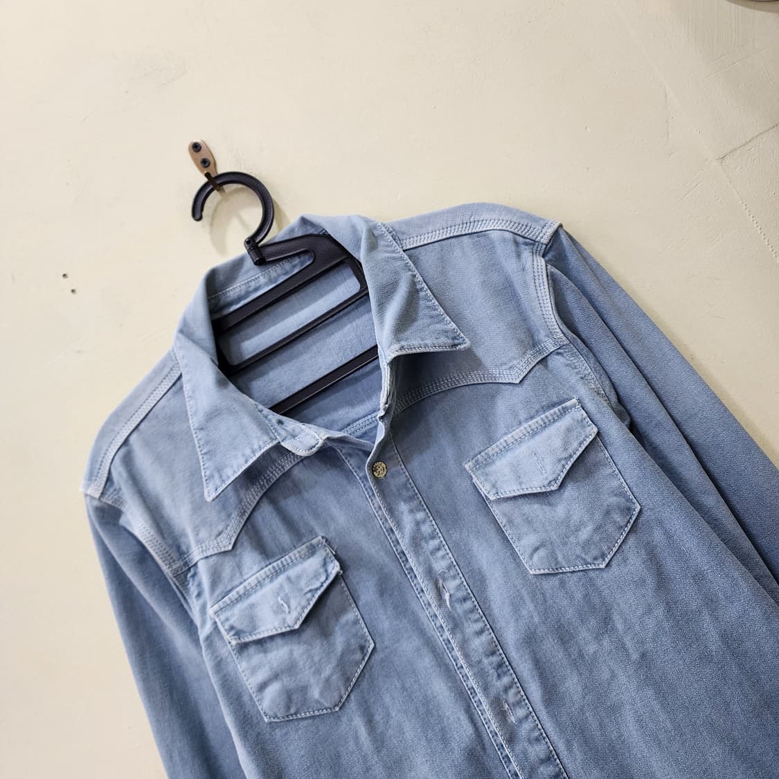 [XL] 연청 데님 셔츠 상품이미지2