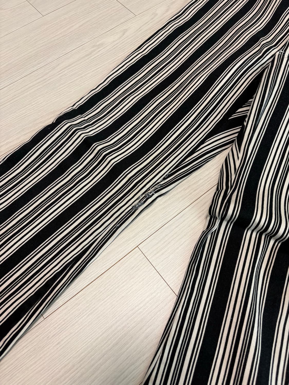 빈티지 핀스트라이프 플레어 디스코 팬츠 25-26인치 상품이미지2