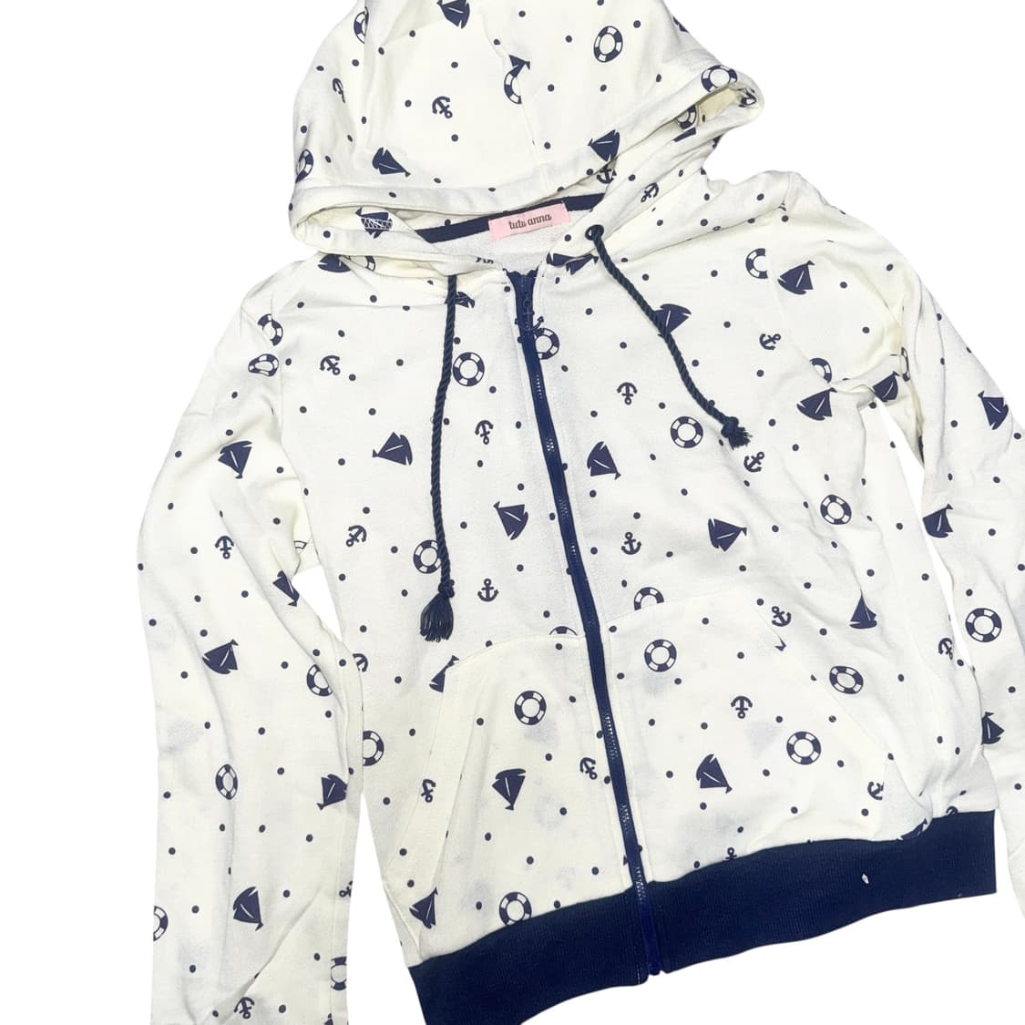 Milky Navy Hood Zip-up 상품이미지4