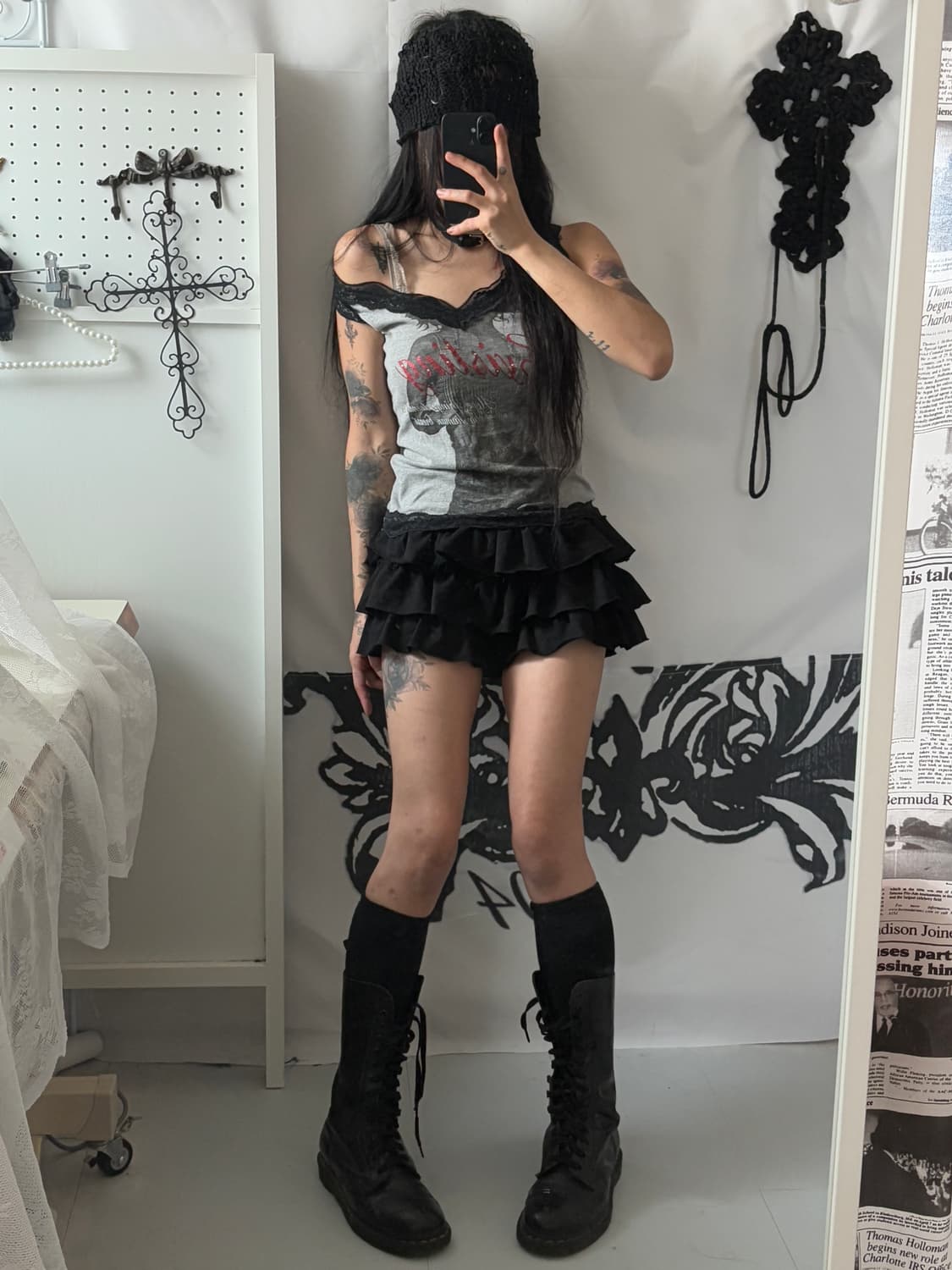 • Funky Women's Printed Lace Sleeveless 상품이미지2