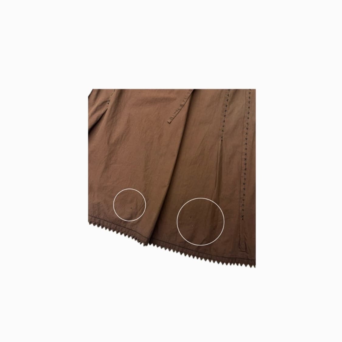 Issey Miyake 이세이미야케 하트 브라운 디테 일 롱스커트 상품이미지5