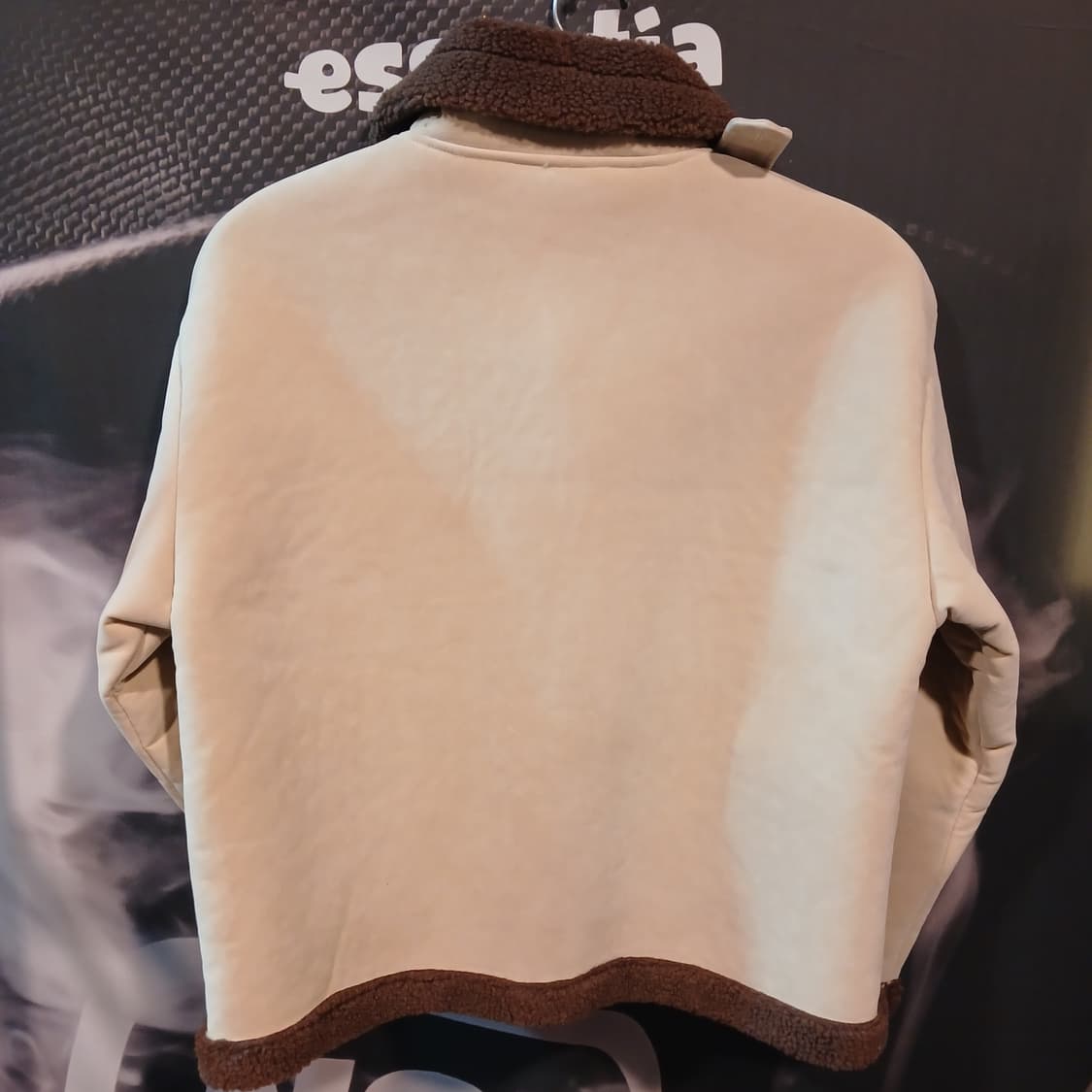 아이보리 숏 무스탕 상품이미지2