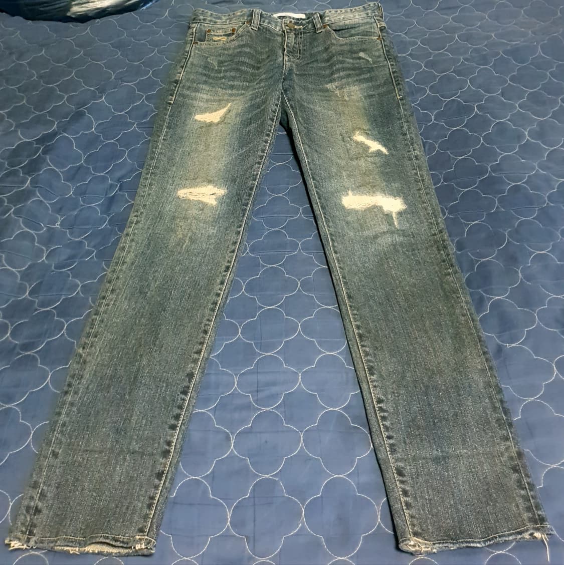 (빈티지) 플랙 KURZ 61C 슬림핏 데미지워싱 스트레치 데님진(30) 상품이미지1