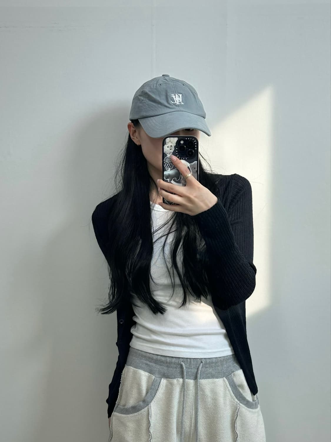 우알롱 그레이 볼캡 상품이미지2