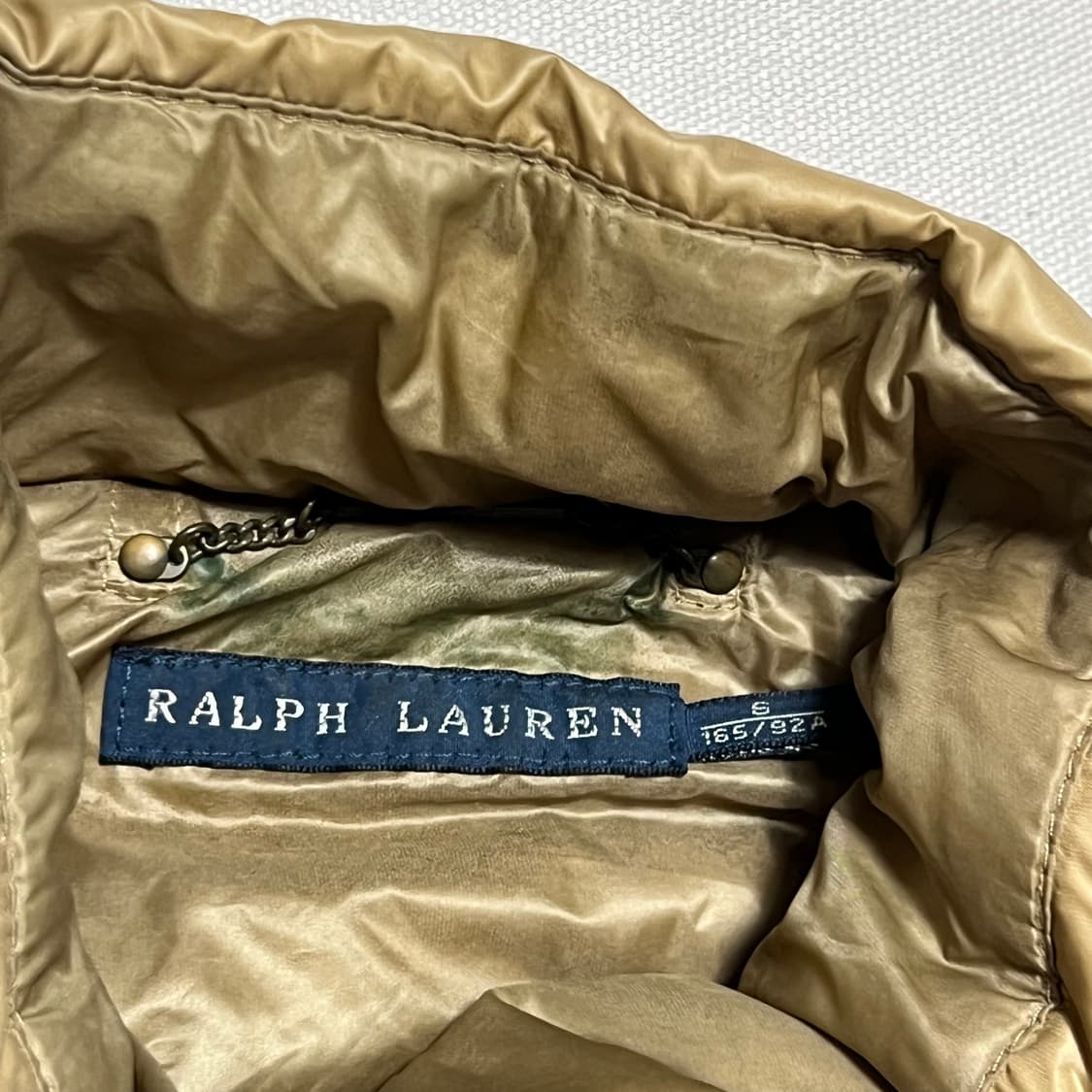 S 폴로랄프로렌 여성용 덕다운 고햄글로스드 패딩 상품이미지4