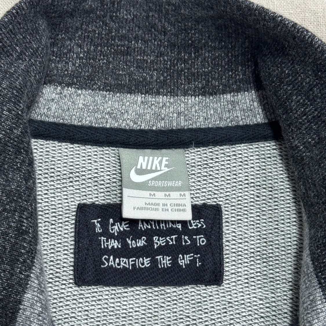 나이키 빈티지 차콜 백로고 집업 M 상품이미지6