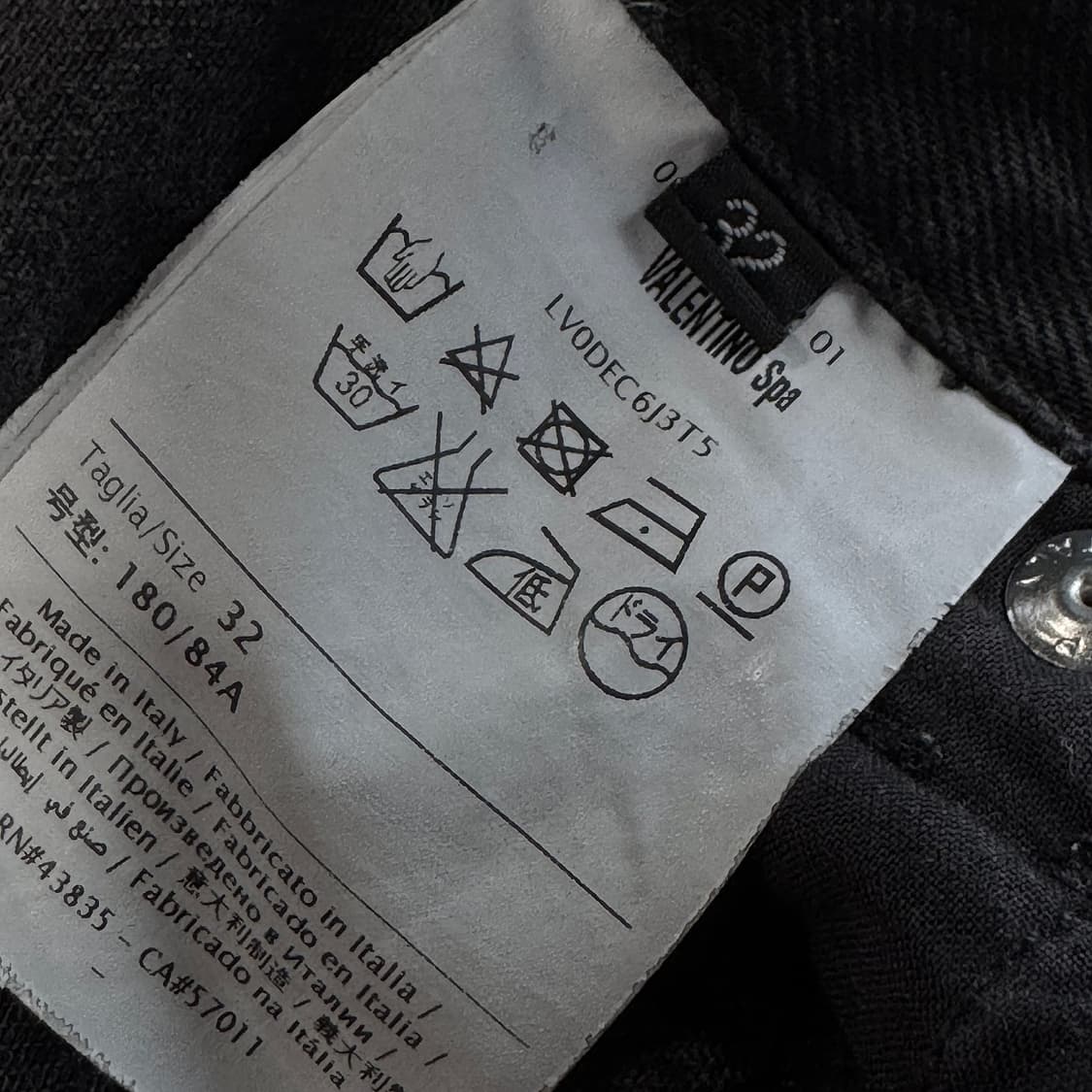 발렌티노 락스터드 블랙 데님 진 상품이미지4