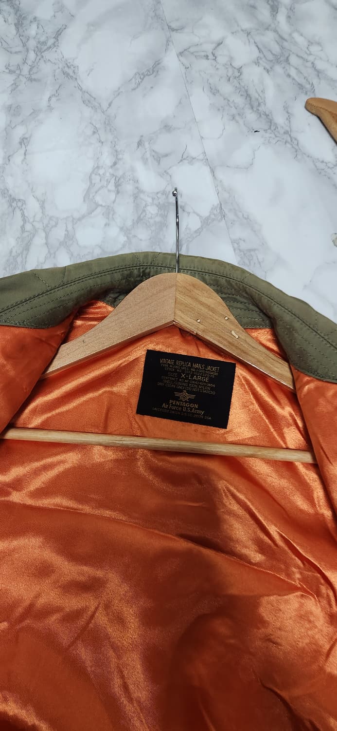 펜타곤 00s U.S.A 항공 카키 점퍼 자켓 상품이미지5
