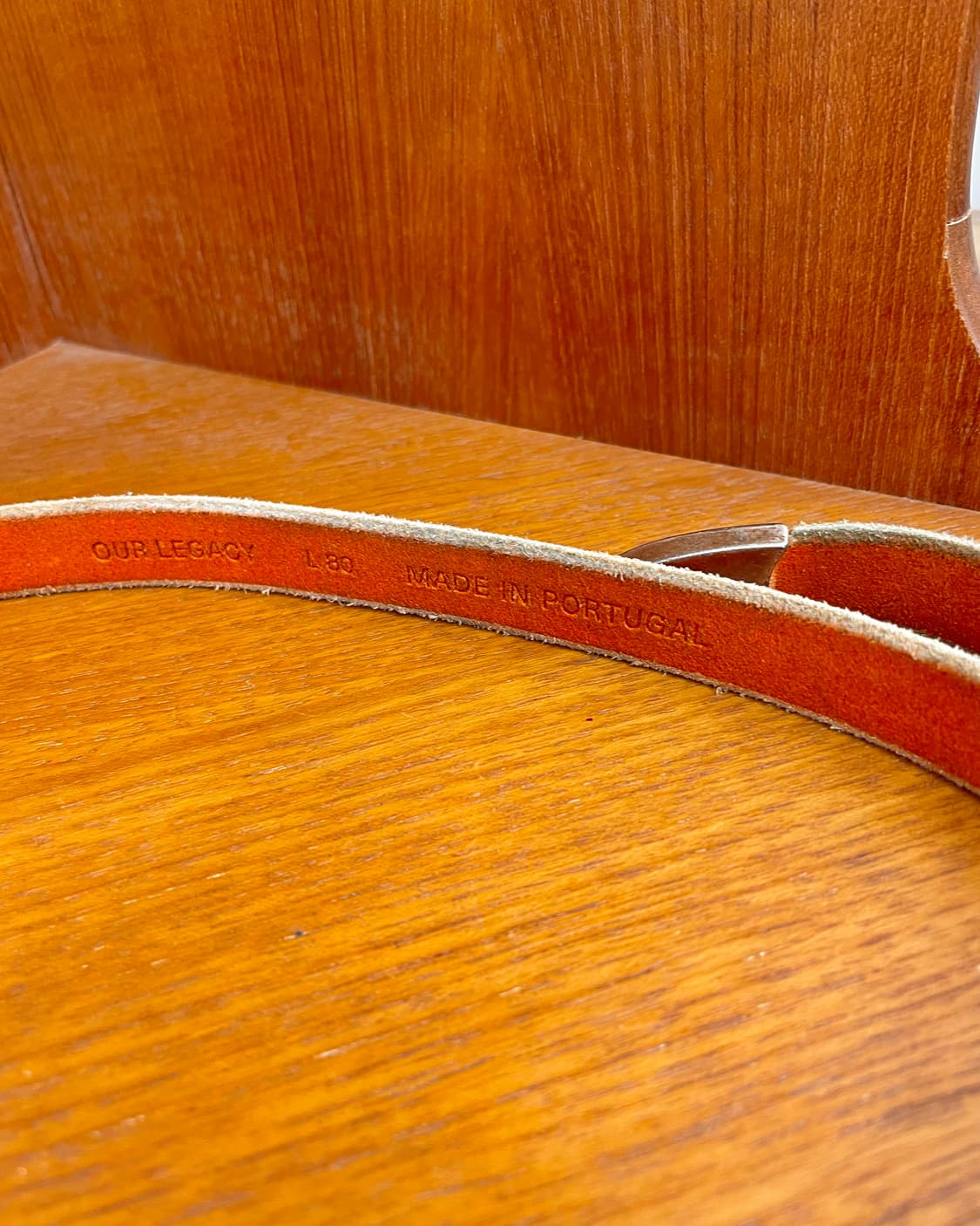 아워레가시 벨트 오렌지 레더 상품이미지5