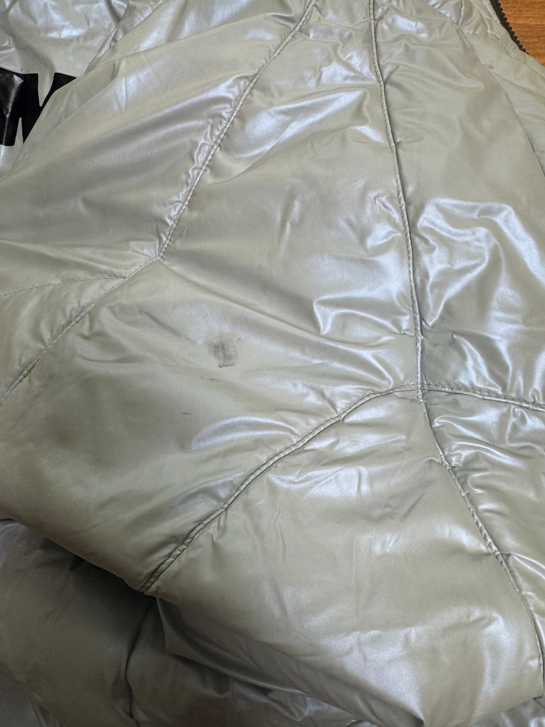 미스치프 패딩 리버시블 자켓 iridescent sky blue/iron 상품이미지5