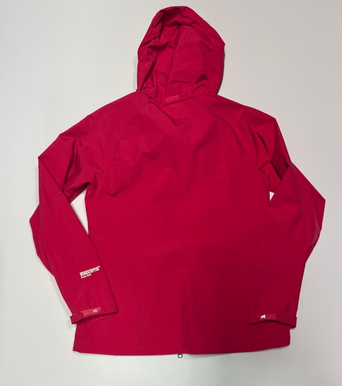 여성 밀레 윈드스토퍼 등산 후드 바람막이 M 핑크 상품이미지2