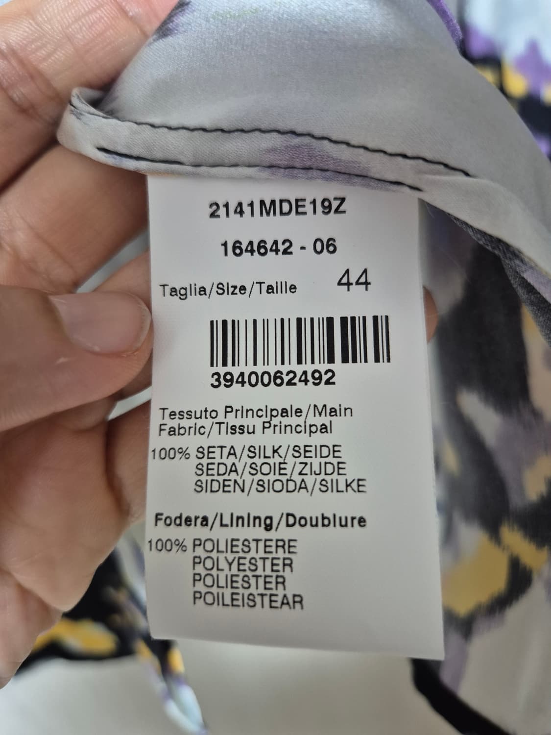 MSGM 실크 블라우스 실크100 패턴 셔츠블라우스 상품이미지5