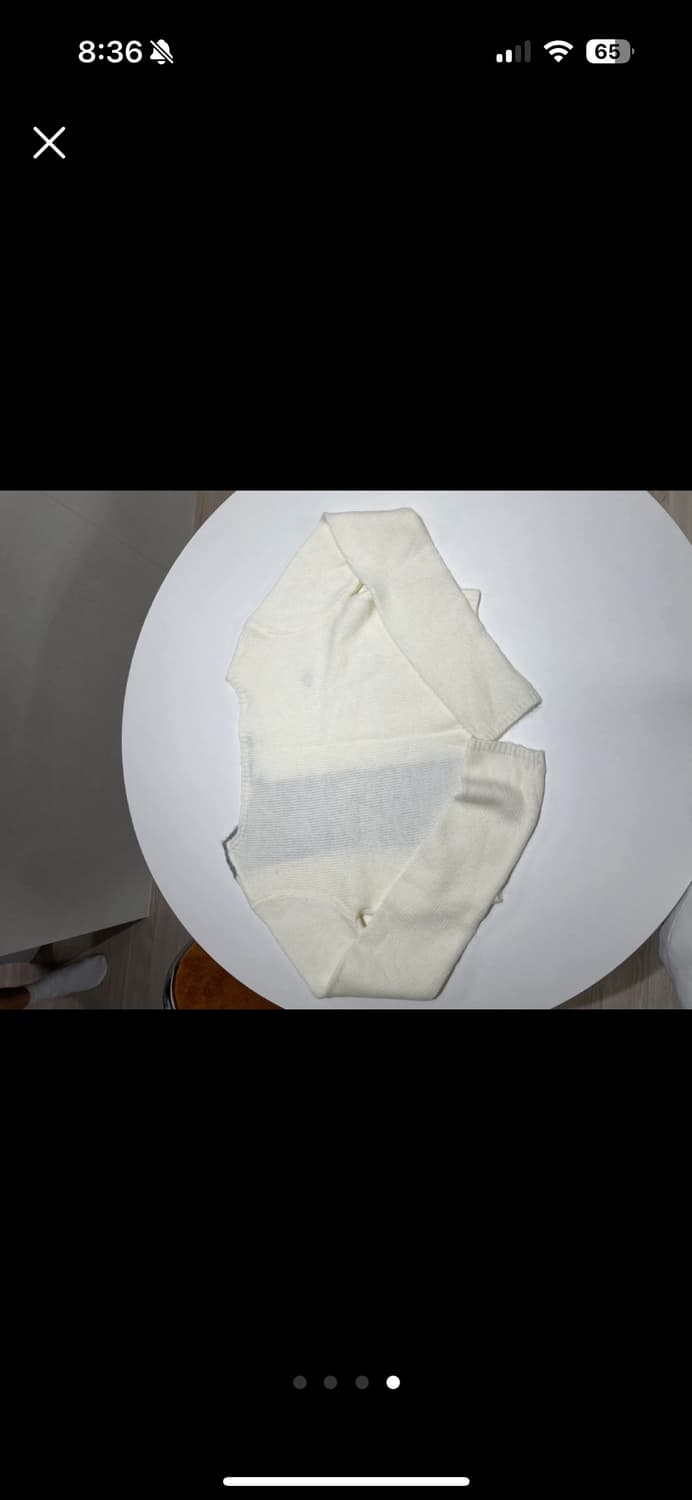 아란드레스 니트웨어 크롭 화이트 상품이미지4