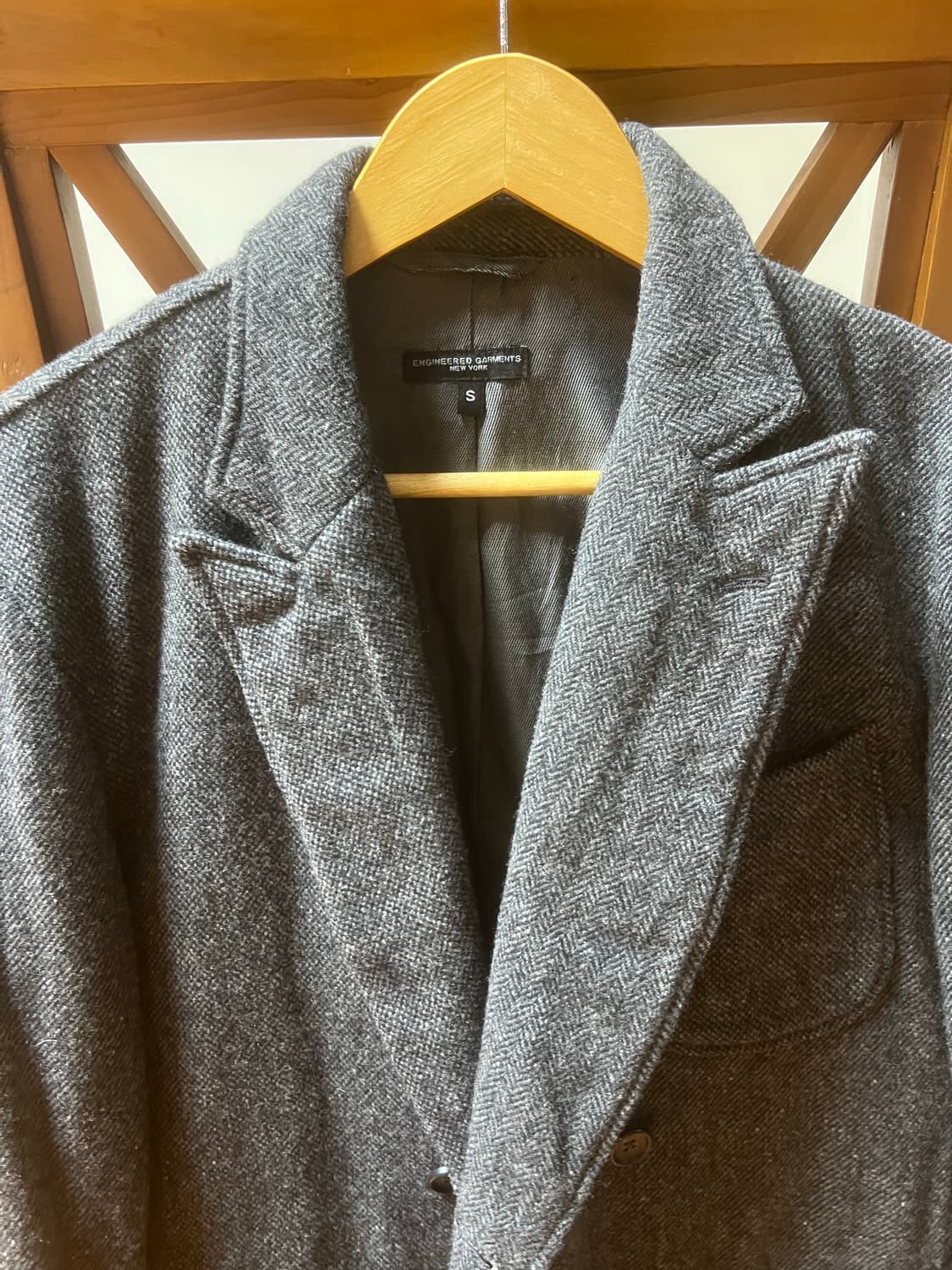 엔지니어드 가먼츠 헤링본울 더블자켓 s 상품이미지2