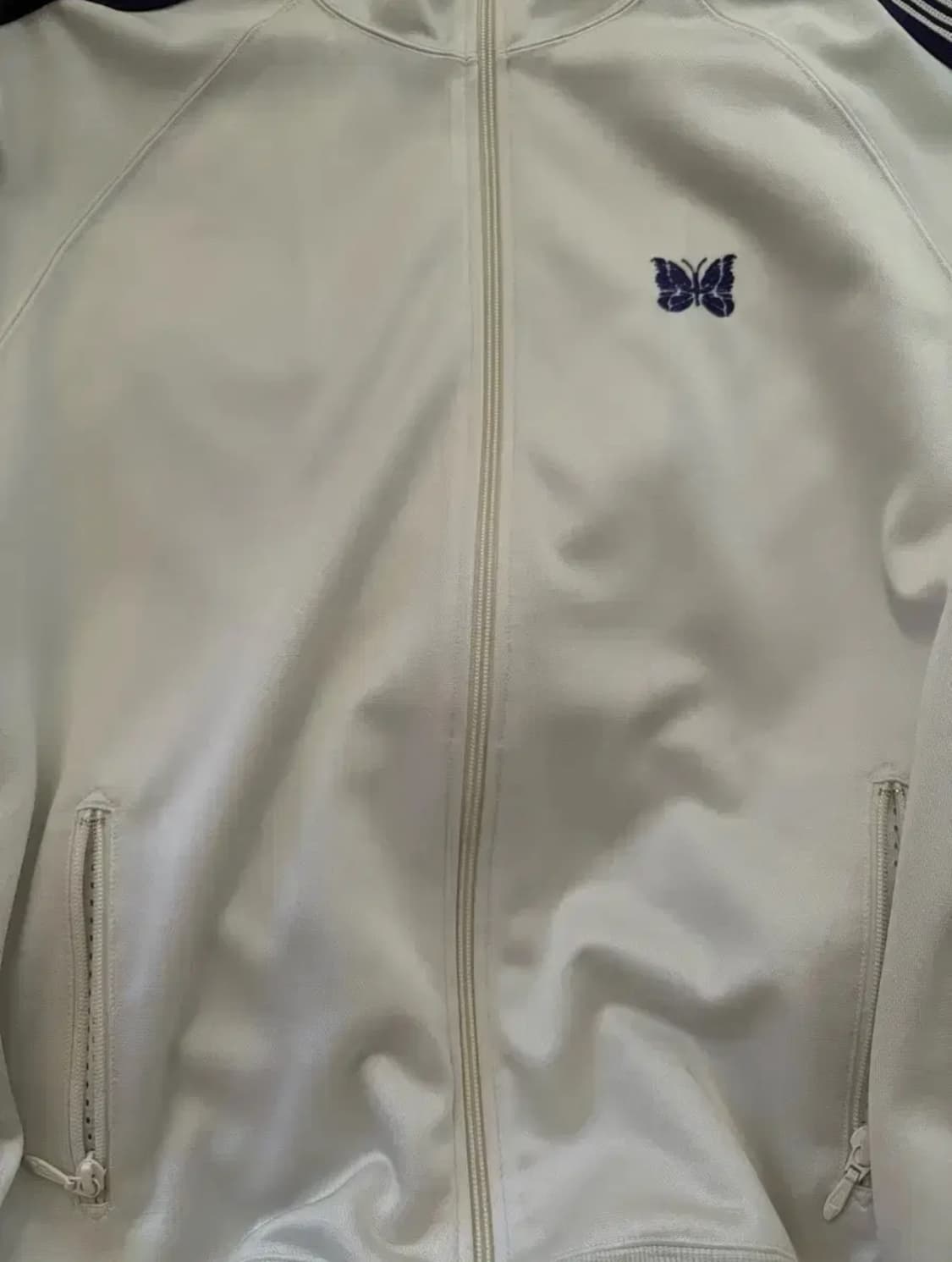 니들스 트랙자켓 폴리 스무스 XL - 아이스 화이트 상품이미지1