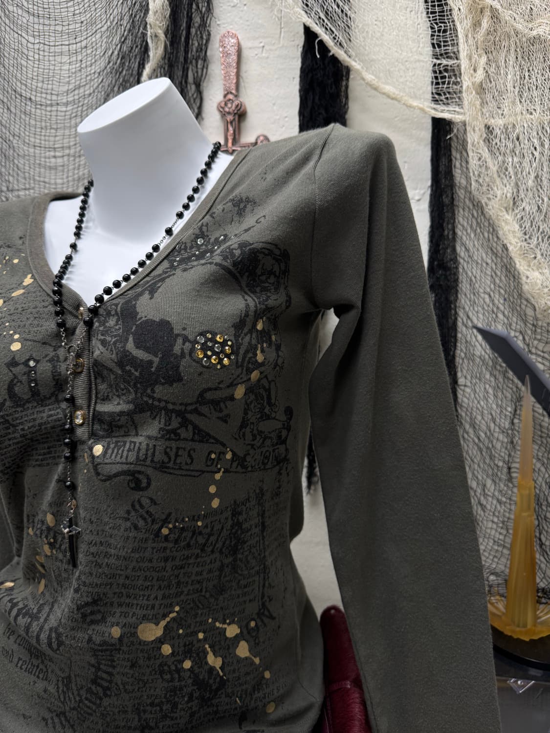 Sky bomber 00s y2k printing bizz cut sew 상품이미지3