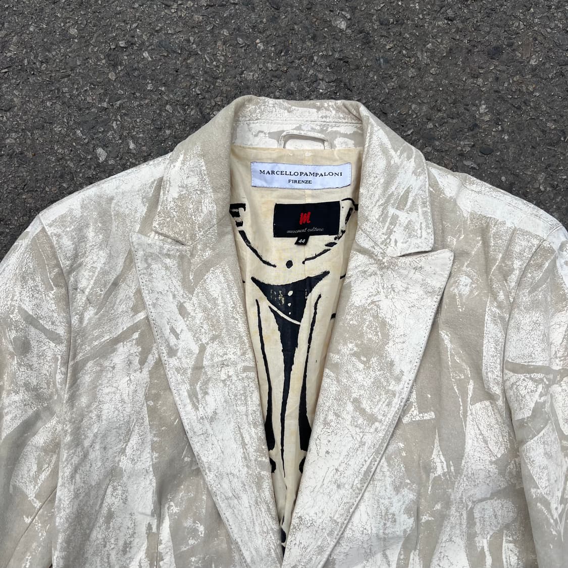 마르첼로 팜팔로니 페인팅 돈피 자켓 상품이미지3