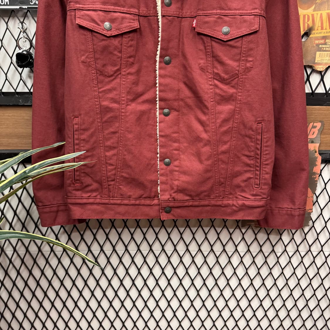 리바이스 타입 3 쉐르파 트러커 자켓 레드 L 상품이미지4